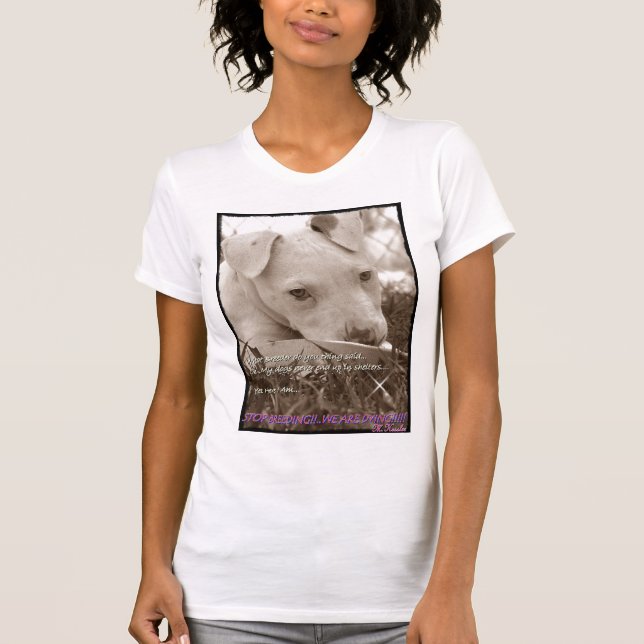 T-SHIRT ARRÊTEZ L'ÉLEVAGE QUE NOUS MOURONS (Devant)