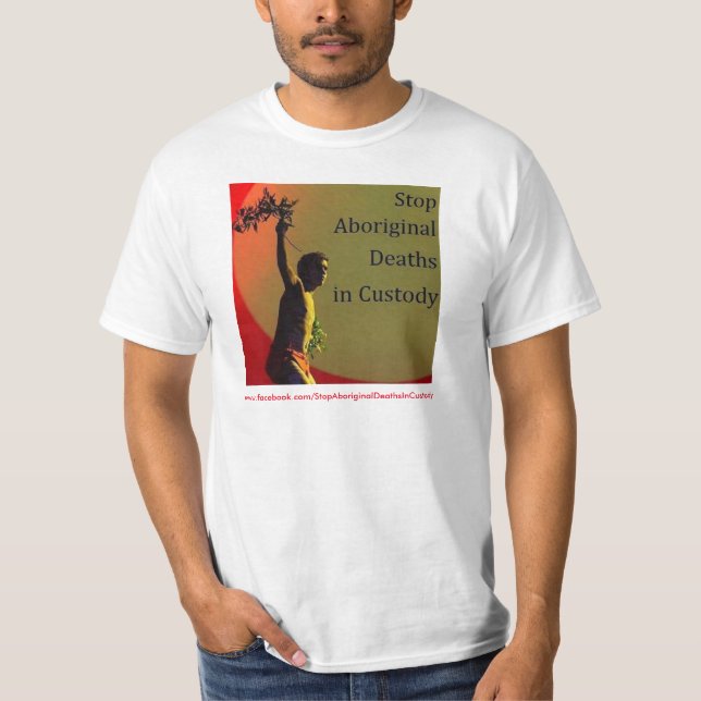T-shirt Arrêtez les décès indigènes dans le côté de la (Devant)