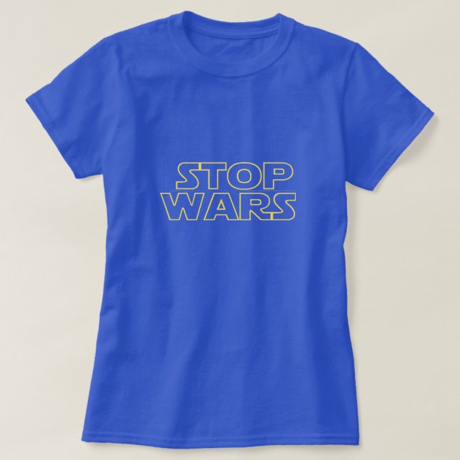 T-shirt Arrêtez les guerres (Design devant)