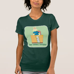 T-shirt Arrêtez les tests sur les animaux !