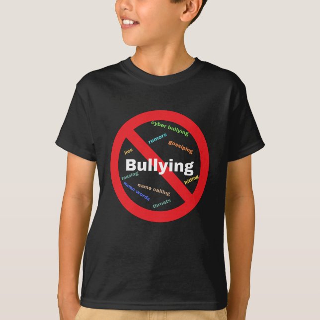 T-shirt Arrêtez l'intimidation (Devant)