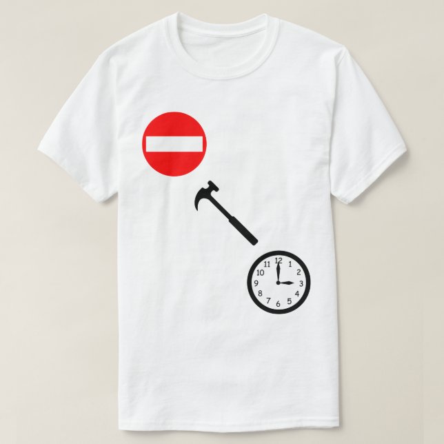 T-shirt Arrêtez, martelez le temps ! (Design devant)