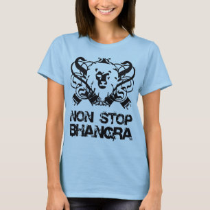 T-shirt Arrêtez non le logo de Bhnagra (classique)