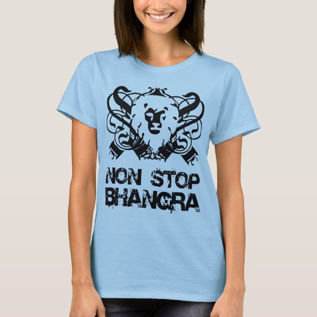 T-shirt Arrêtez non le logo de Bhnagra (classique) (Devant)