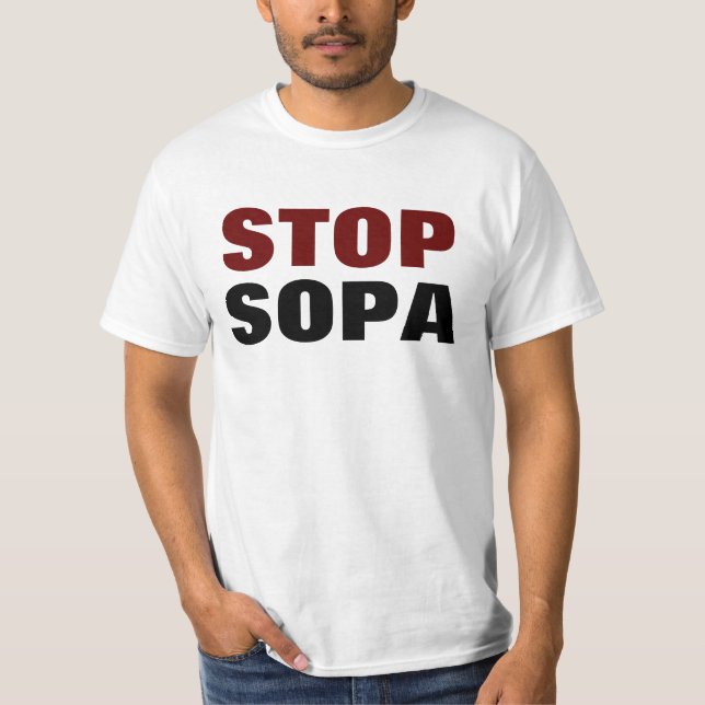 T-SHIRT ARRÊTEZ SOPA (Devant)