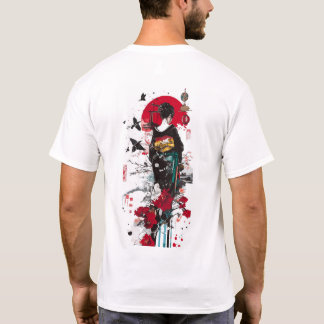 T-SHIRT ARRIÈRE DE LA FILLE KIMONO