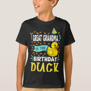 T-shirt Arrière-mère du garçon canard d'anniversaire canar