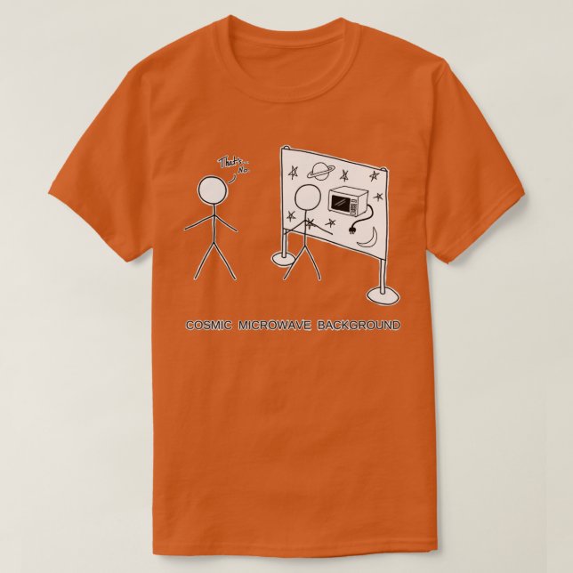 T-shirt Arrière - plan à micro-ondes cosmique (Design devant)