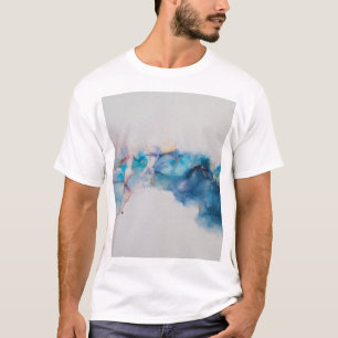 T-shirt Arrière - plan Abstrait de l'encre d'alcool