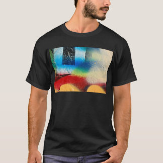T-shirt arrière - plan abstrait de peinture de graffiti