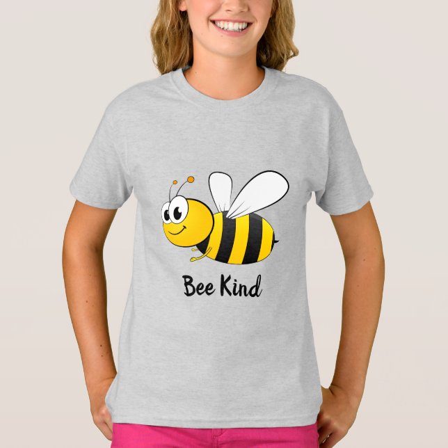 T-shirt Arrière - plan d'abeilles illustré (Devant)