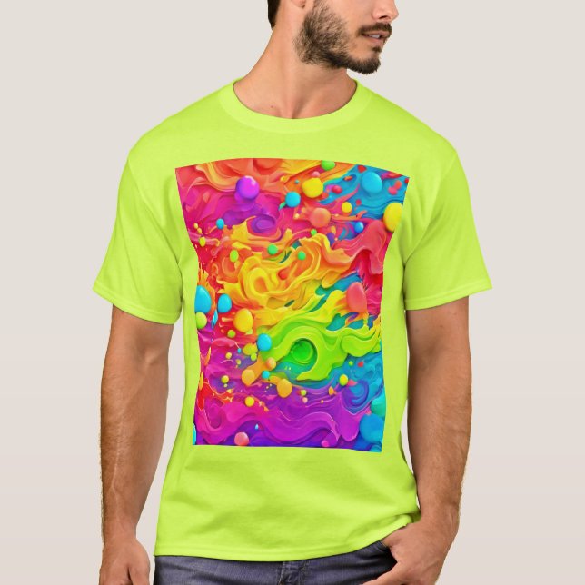 T-shirt Arrière-plan de sélection de couleurs (Devant)