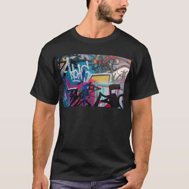 T-shirt arrière - plan de tache de graffiti (Devant)