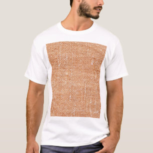 T-shirt Arrière - plan de texture de toile de lin Brown