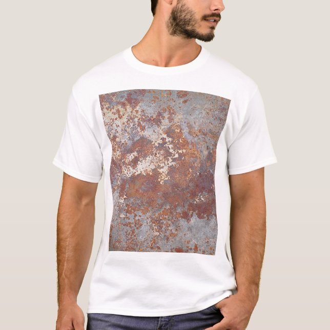 T-shirt Arrière - plan de texture métallique rouillé (Devant)