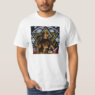 T-shirt Arrière - plan d'étoile de David de Selassie