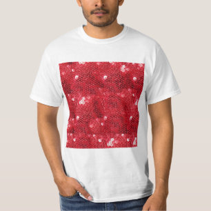 T-shirt Arrière - plan d'image de séquence rouge Faux