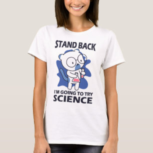 T-shirt Arrière-plan - Expérience d'un scientifique adorab