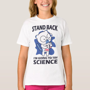 T-shirt Arrière-plan - Expérience d'un scientifique adorab