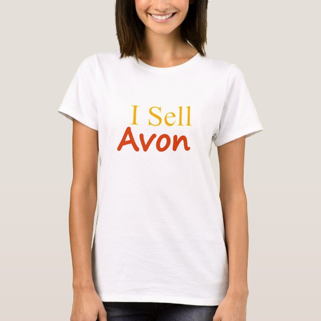 T-shirt Arrière - plan Je-Vente-Avon-Blanc (Devant)
