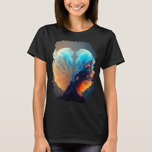 T-shirt Arrière-plan La neige de l'espace est le symbole d (Devant)