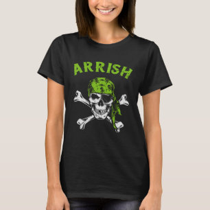 T-shirt Arrish Irlandaise Pirate Jour de la Saint Patrick