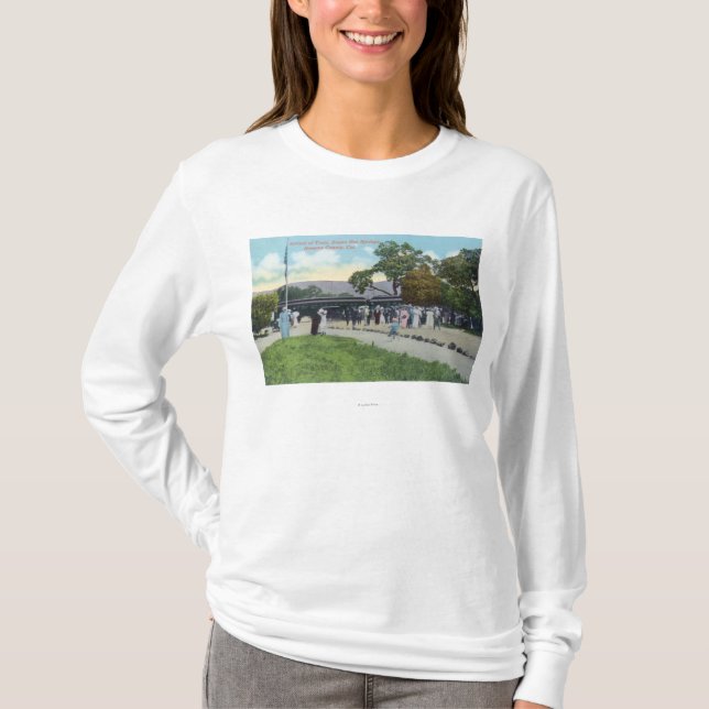 T-shirt Arrivée de train chez Boyes Hot Springs (Devant)
