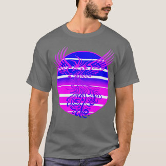 T-shirt Arrivée d'un nouveau Phoenix et rétro Sunrise Vect