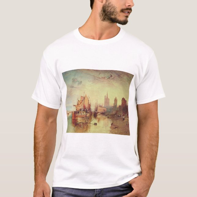 T-shirt Arrivée d'un paquebot par Joseph Turner (Devant)
