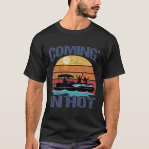 T-shirt Arrivée en force Vintage drôle capitaine de ponton
