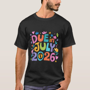 T-shirt Arrivée juillet 2026 Enceinte Future Maman Mère