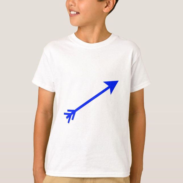 T-shirt Arrow Blue 35deg Le MUSÉE Zazzle Cadeaux (Devant)