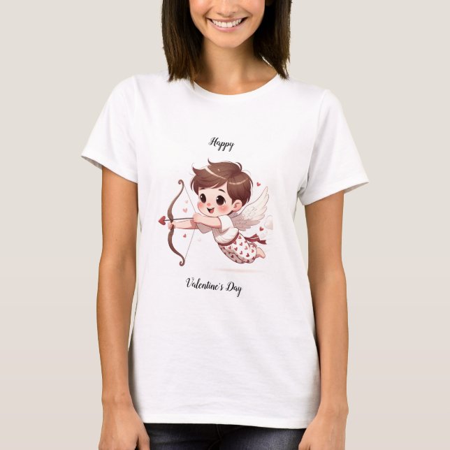 T-shirt Arrow de Cupidon Saint-Valentin (Devant)