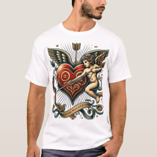 T-shirt "Arrow of Love : A Timeless Tattoo Art"