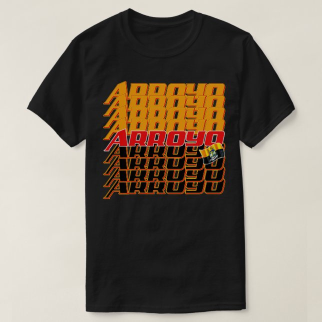 T-shirt Arroyo Texte Cascade (Design devant)
