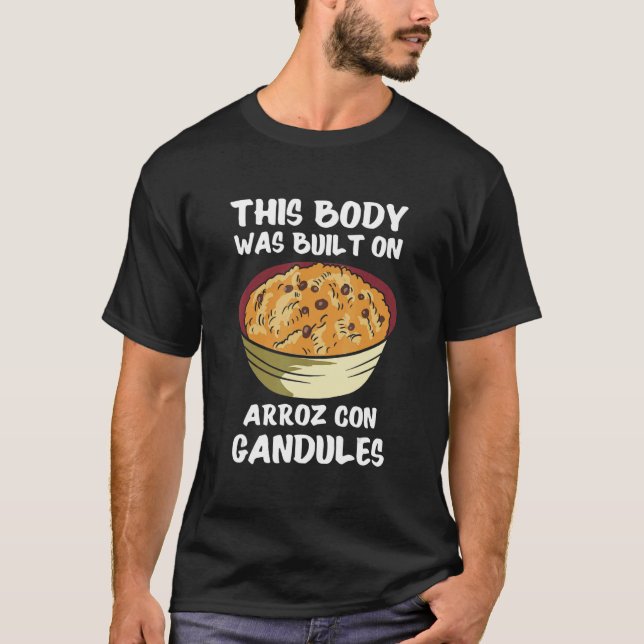 T-shirt Arroz Con Gandules Design For Puerto Rican Food Lo (Devant)