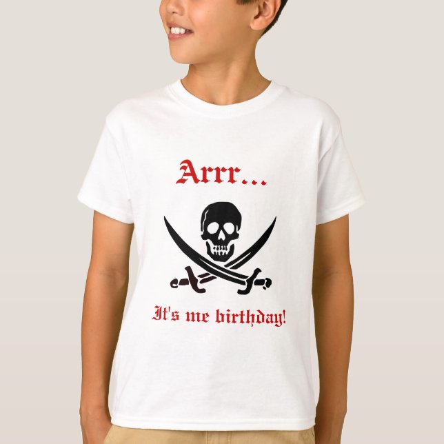 T-shirt Arrr… il est moi pièce en t de pirate (Devant)
