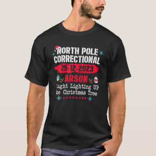 T-shirt Arson correctionnel du pôle Nord pris en train d'é