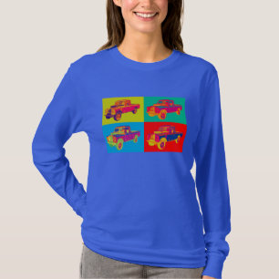 T-shirt Art 1971 de bruit coloré de camion pick-up de Lan