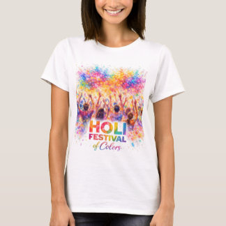 T-shirt Art à l’aquarelle de la foule célébrant le festiva