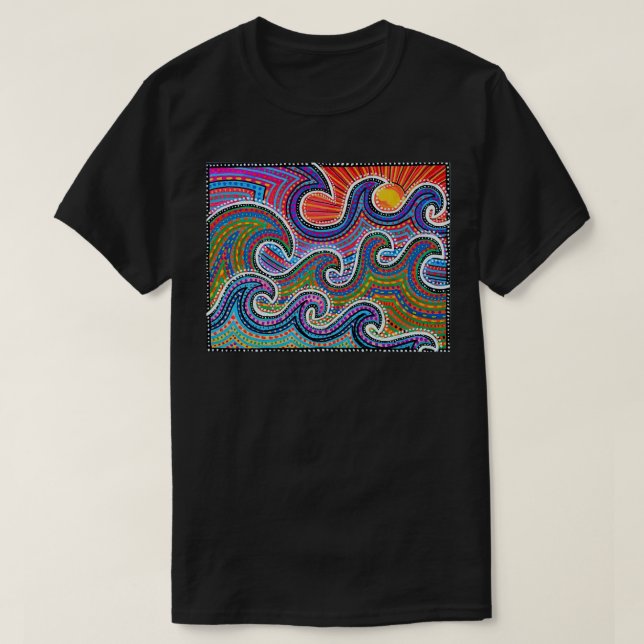 T-shirt Art aborigène australien 2 (Design devant)