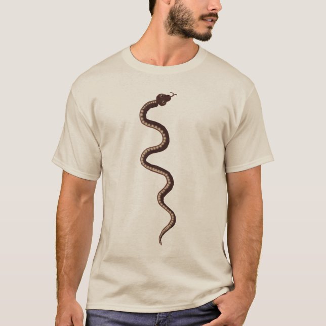 T-shirt Art aborigène australien du serpent du désert (Devant)