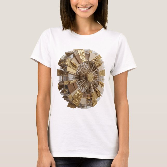 T-shirt ART ABSTRAIT Argent ICONIQUE Design Moderne (Devant)
