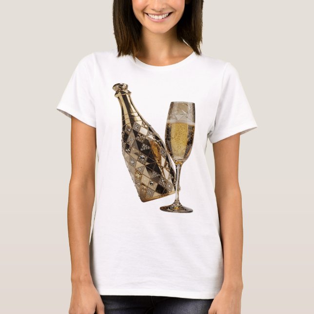 T-shirt ART ABSTRAIT Argenté Crisp Design Abstrait (Devant)