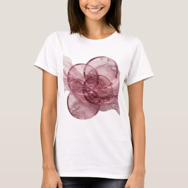 T-shirt Art abstrait argenté DESIGN MODERNE (Devant)