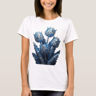 T-shirt ART ABSTRAIT Argenté Design Moderne
