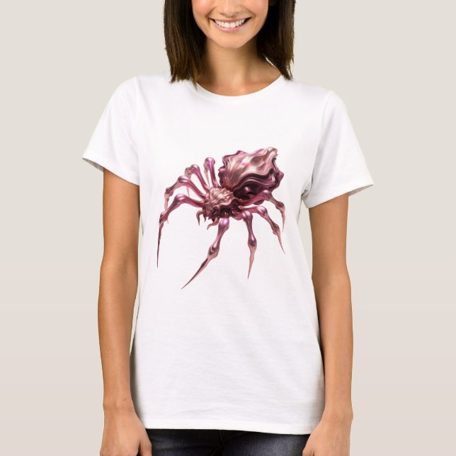 T-shirt ART ABSTRAIT Argenté Design Moderne (Devant)