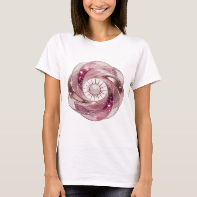 T-shirt Art abstrait argenté DESIGN Moderne Classique (Devant)