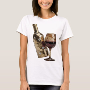T-shirt ART ABSTRAIT Argenté Design Moderne Élégant