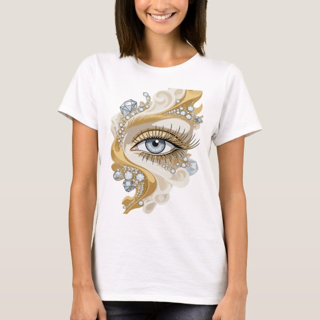 T-shirt ART ABSTRAIT Argenté DESIGN Moderne v2 (Devant)